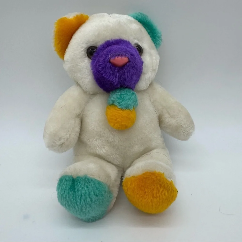 Colorful Plush Stuffed Bear